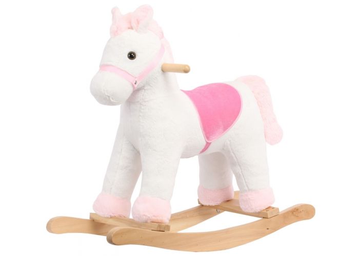 BergHOFF Caballo balancín unicornio para niños (pequeño) - Blanco