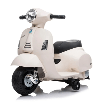 Mini vespa scooter eléctrico para niños blanco