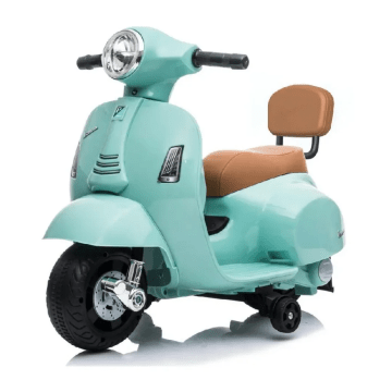 Mini vespa patinete eléctrico infantil azul