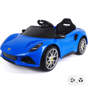 Coche eléctrico infantil Lotus Emira 12 voltios con mando a distancia - azul