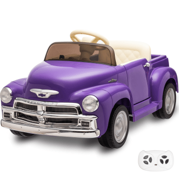 Coche Chevrolet 3100 Eléctrico para Niños 12V - Morado